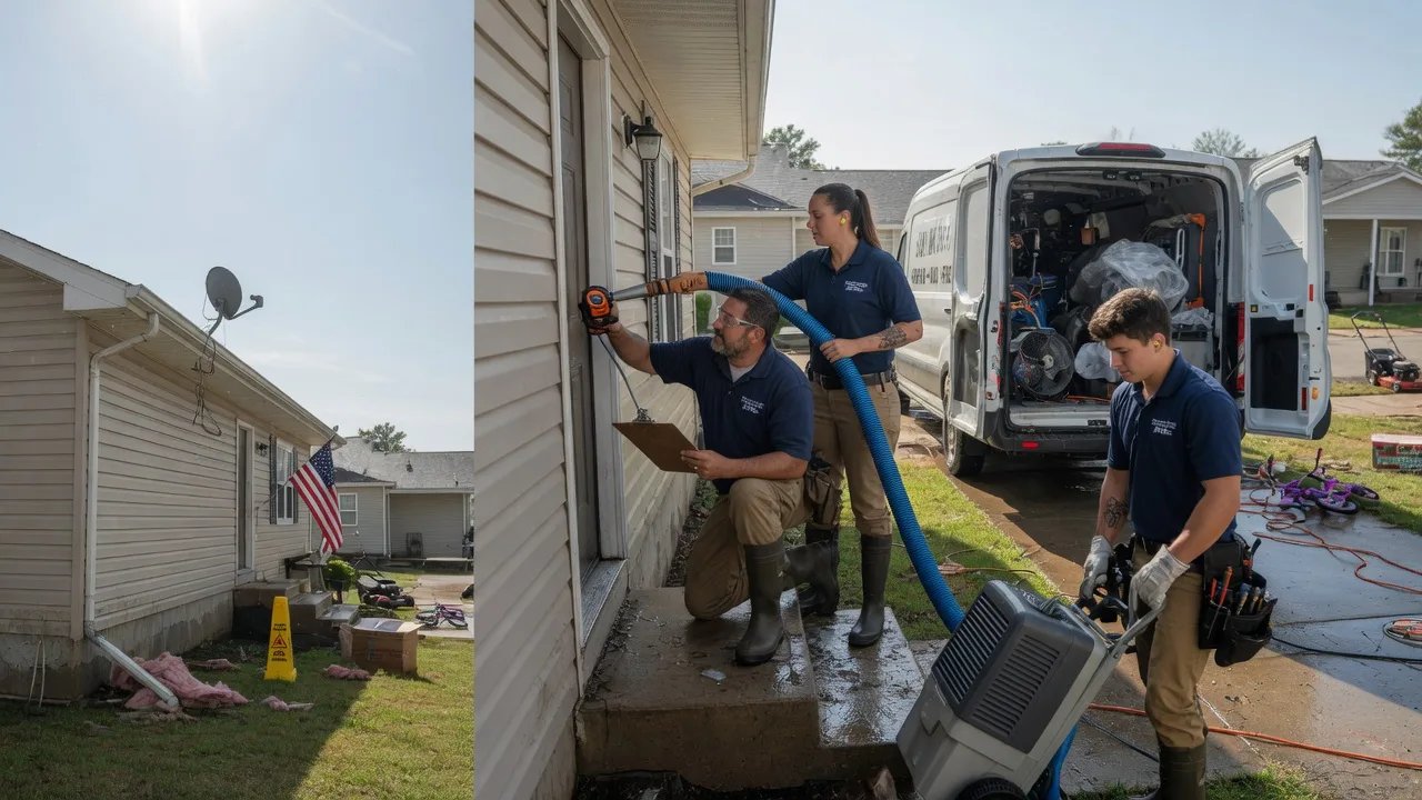Ceiling Water Damage Restoration in Danville, OH near me